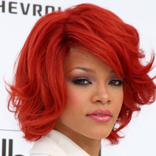 Rihanna red hair