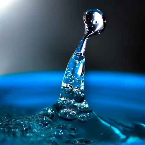 Standing drop of water